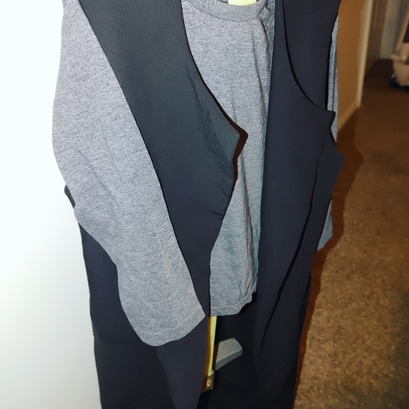 SLEEVELESS TRENCH COAT HAIRDRESSER OVERCOAT - Picture 8 of 11